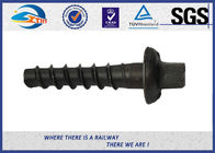 SGS Certified Railway Sleeper Screws Ss8 Tirefond Grade 5.6 Size 24x155mm Galvanized
