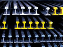 ДИН536 стандартный стальной рельс А55/А65/А75/А100/А120 для железнодорожного материала