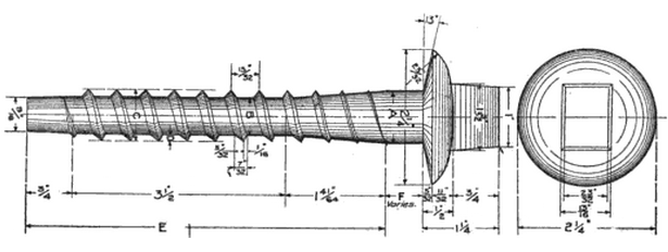 рисовать для шипа винта